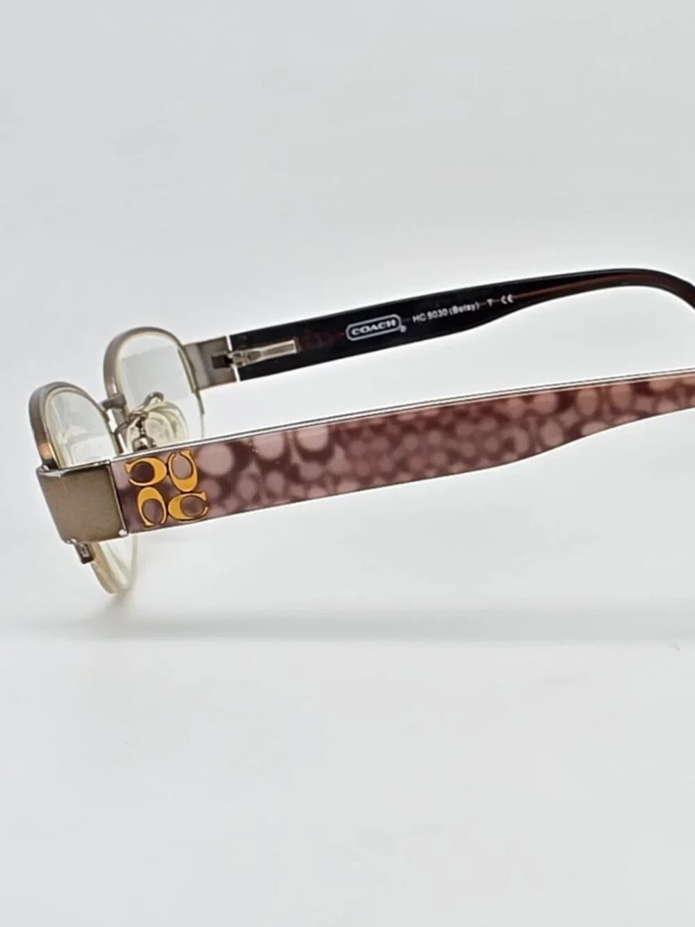 Coach HC5030 9002 Betsy Sand Semi Rimless Eyeglasses Frame w/ Case 50-17-135